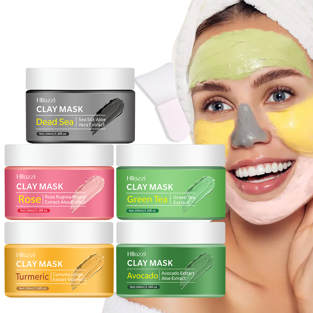 Green Tea Cleansing Clay Mask - 100 ml rose gezichtsreiniging modder masker