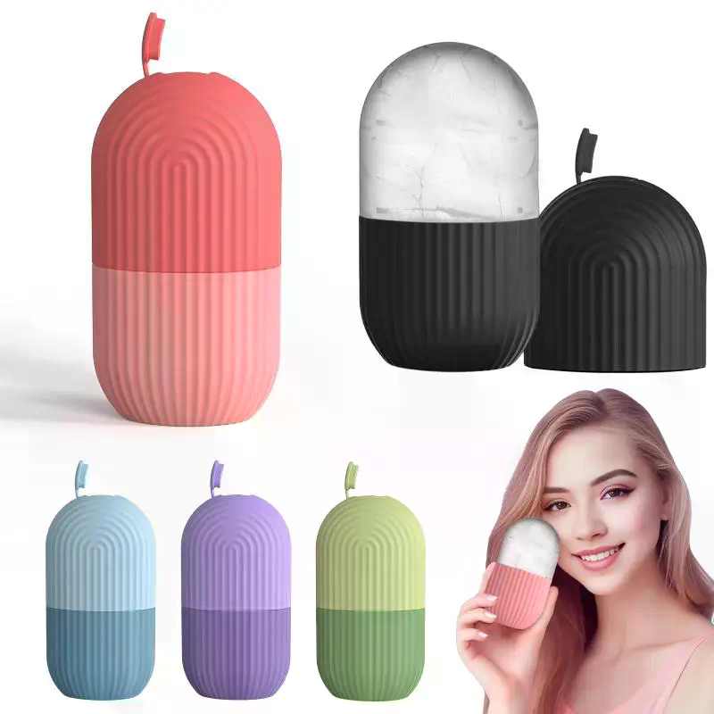 Face Ice Roller Puffiness - Ice Face Roller Beauty Massage Siliconen