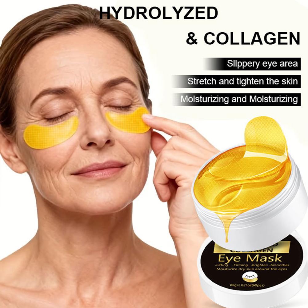 Collagen Under Eye Patches - Retinol Collageen Goud Gel Oogmasker Patches,