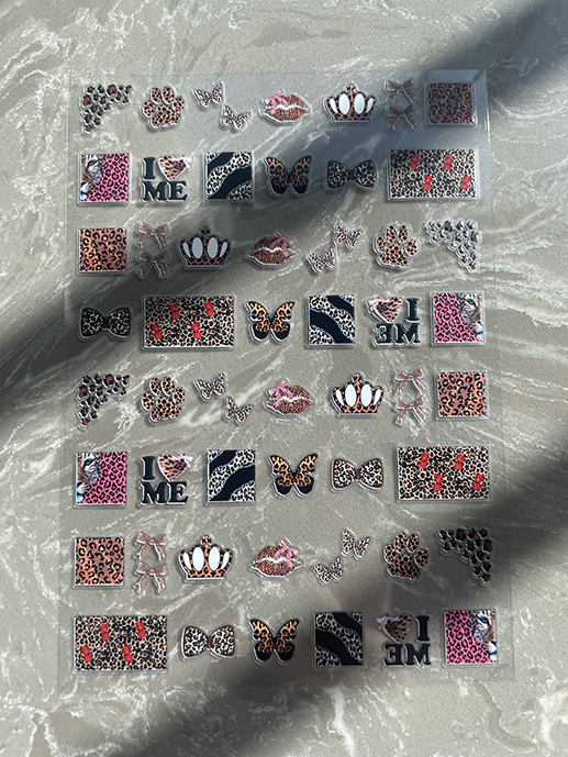 Nail Art - Mini PVC Kawaii patroonposter stickers nagelkunst