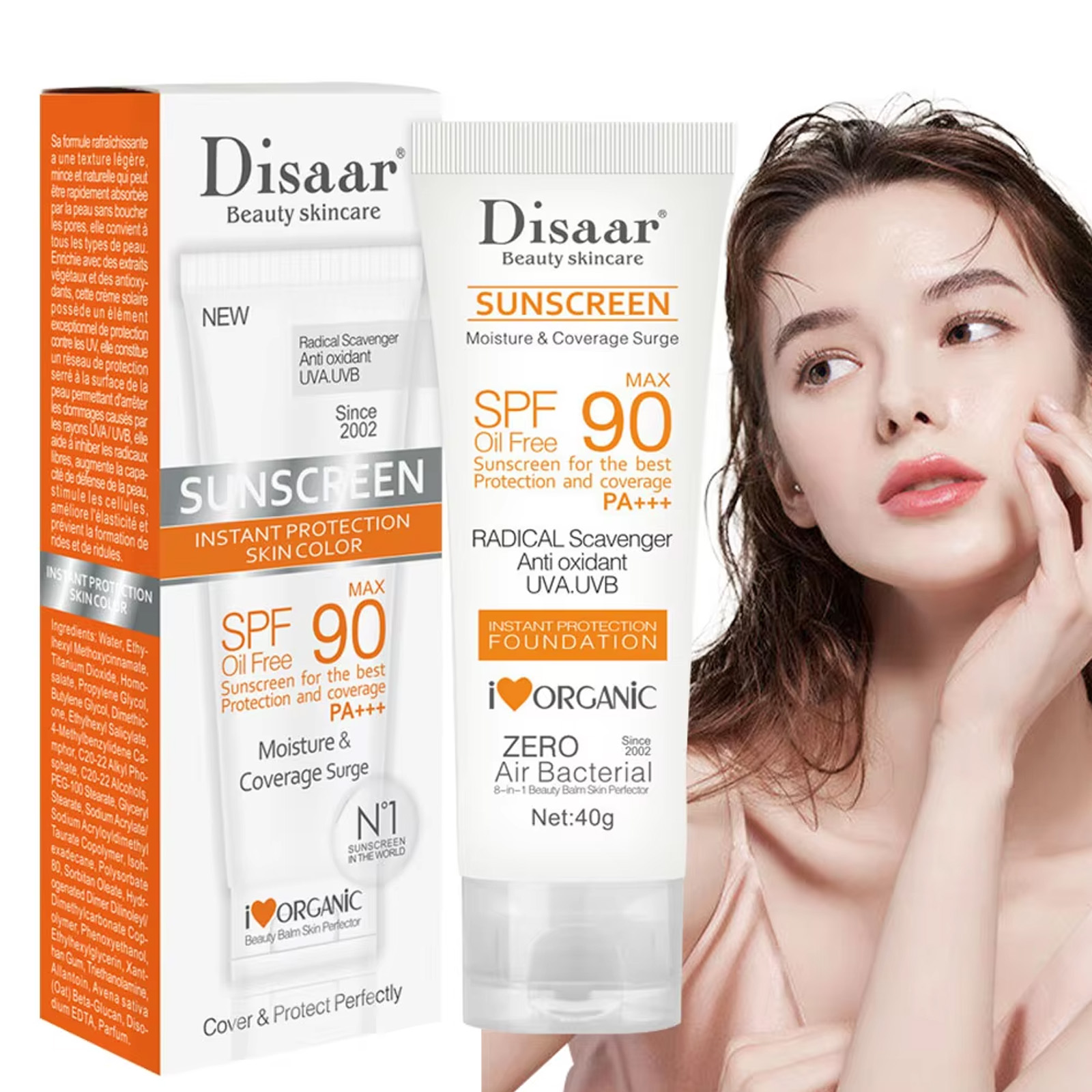 Spf 50 Waterproof Sunscreen - Gezichtslichaam Zonnebrandcrème Waterdicht SPF 90+UV Zonnecrème