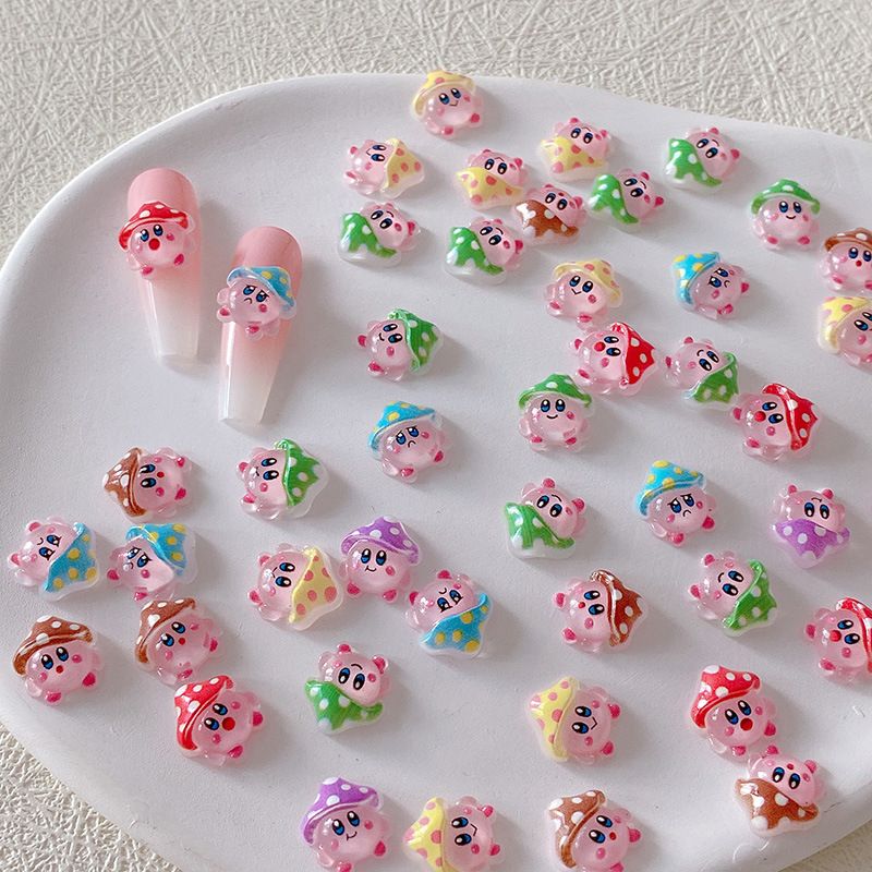 Nail Art - 2/10/20pcs Kirby Nail Charms 3D Hars