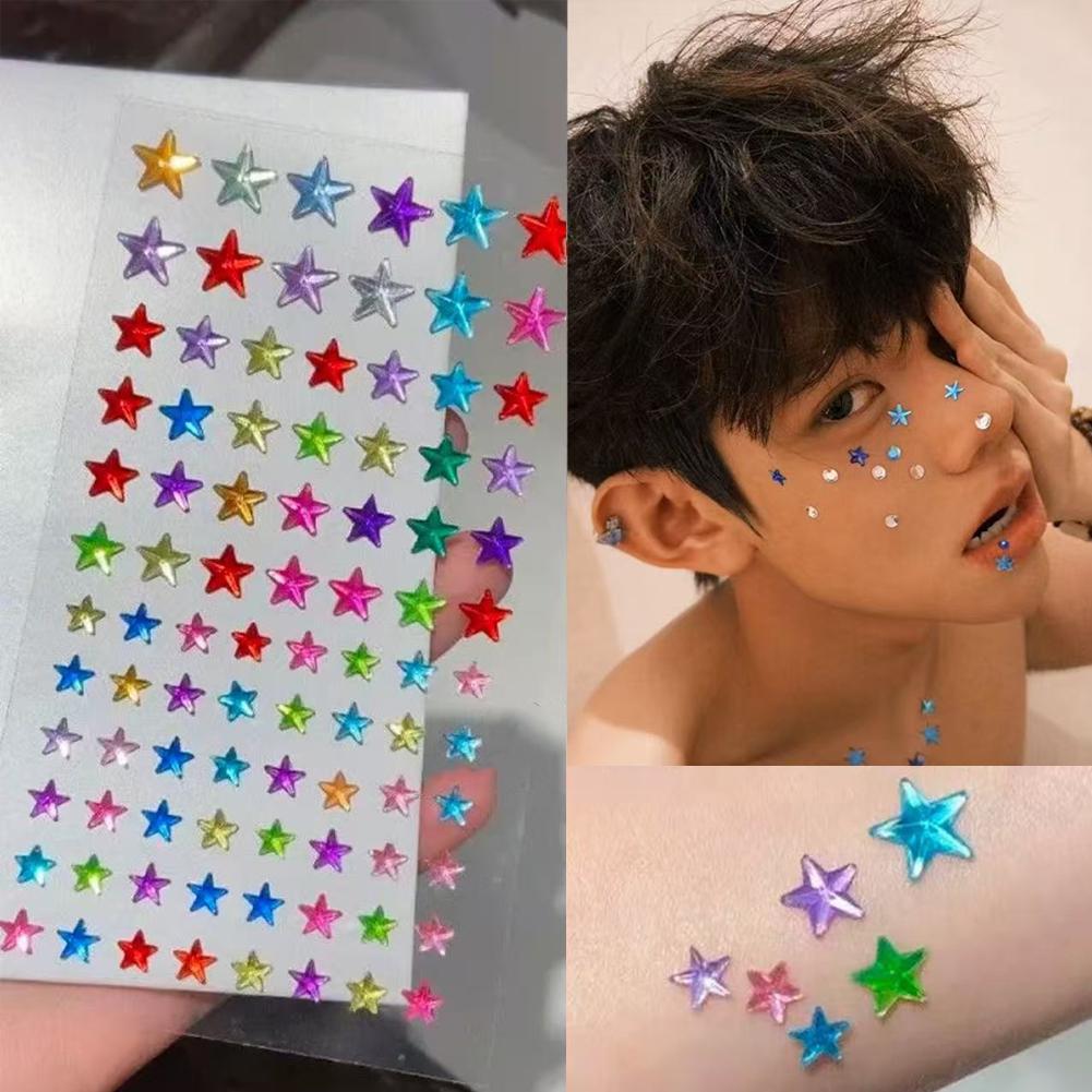 Nail Art - Zelfklevende gezichtssteentjes, kleurrijke kristallen edelsteen stickers