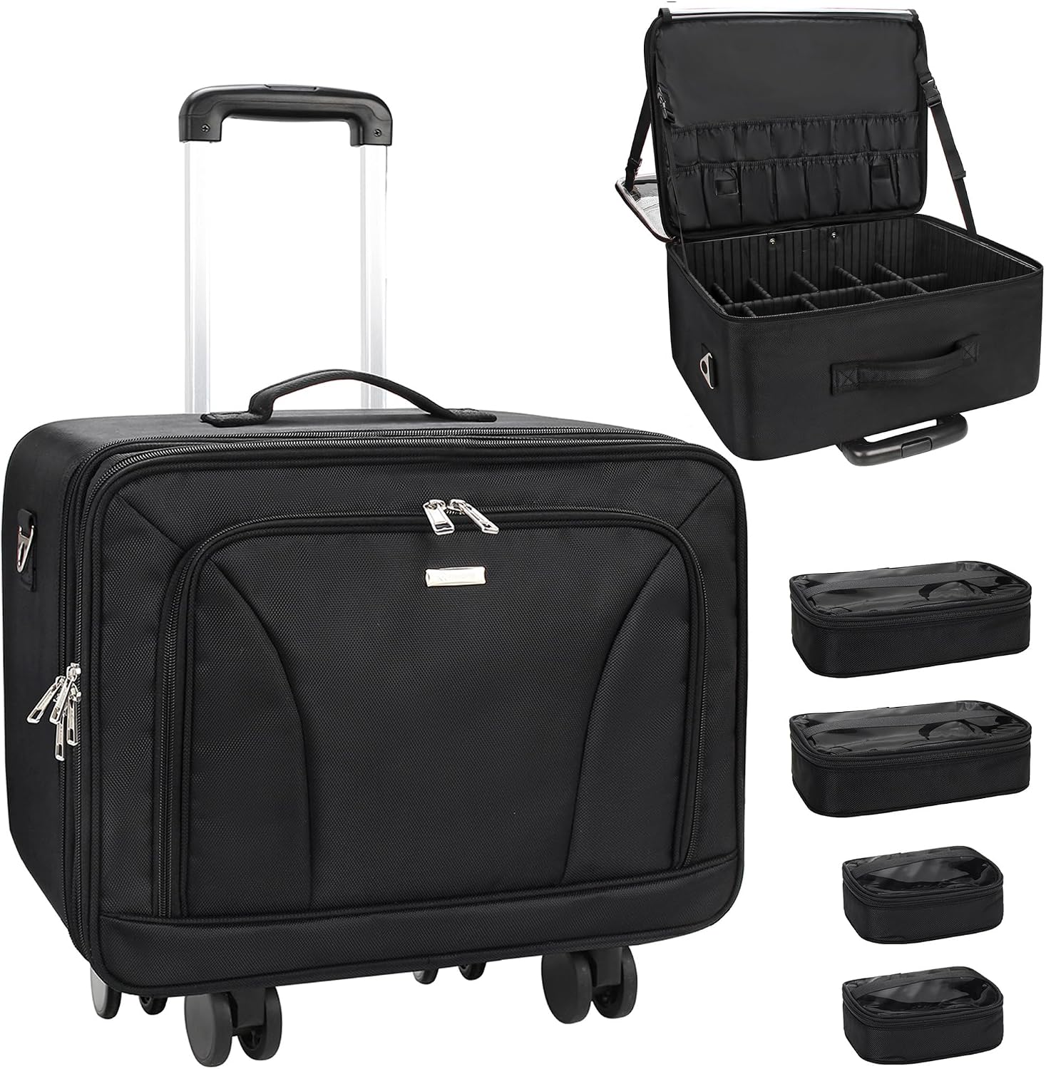 Makeup - Extra grote rollende make-up koffer met
