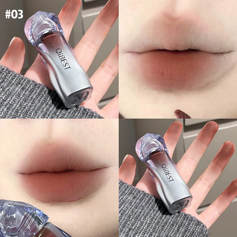 Matte Velvet Lip Tint Long Lasting - QIBEST Matte Fluwelen Vloeibare Lipstick Natuurlijke