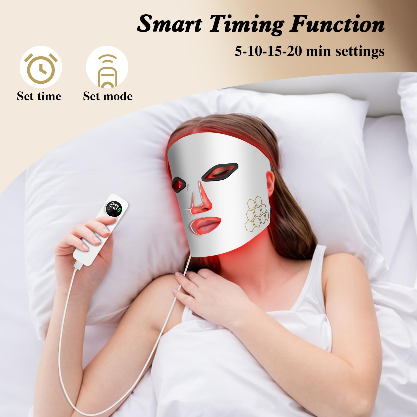 Hello Face LED-gezichtsmasker  - Led Light Therapy Face Mask recensie en prijs