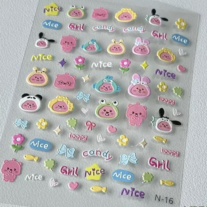Loopy 3D reliëfsticker, transp - Nail Art recensie en prijs