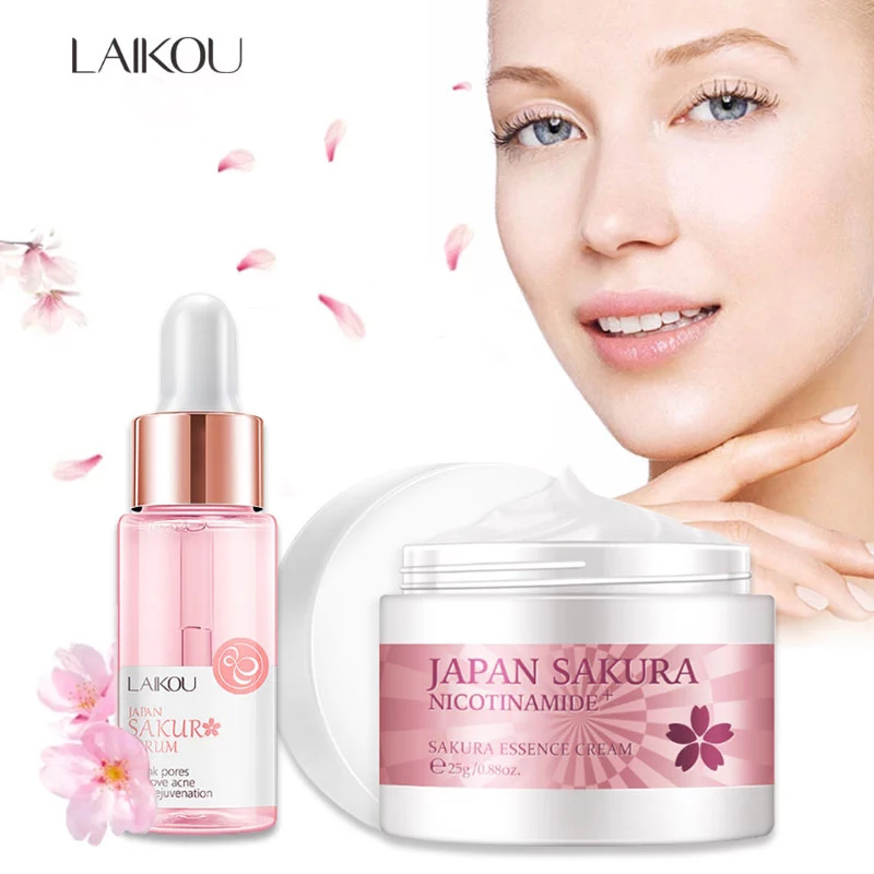 LAIKOU Sakura Serum En Collage - Niacinamide Pore Shrinking Essence recensie en prijs