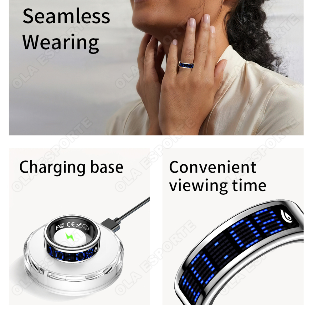 Amoled-scherm Smart Ring: Tijd - Health Monitors recensie en prijs