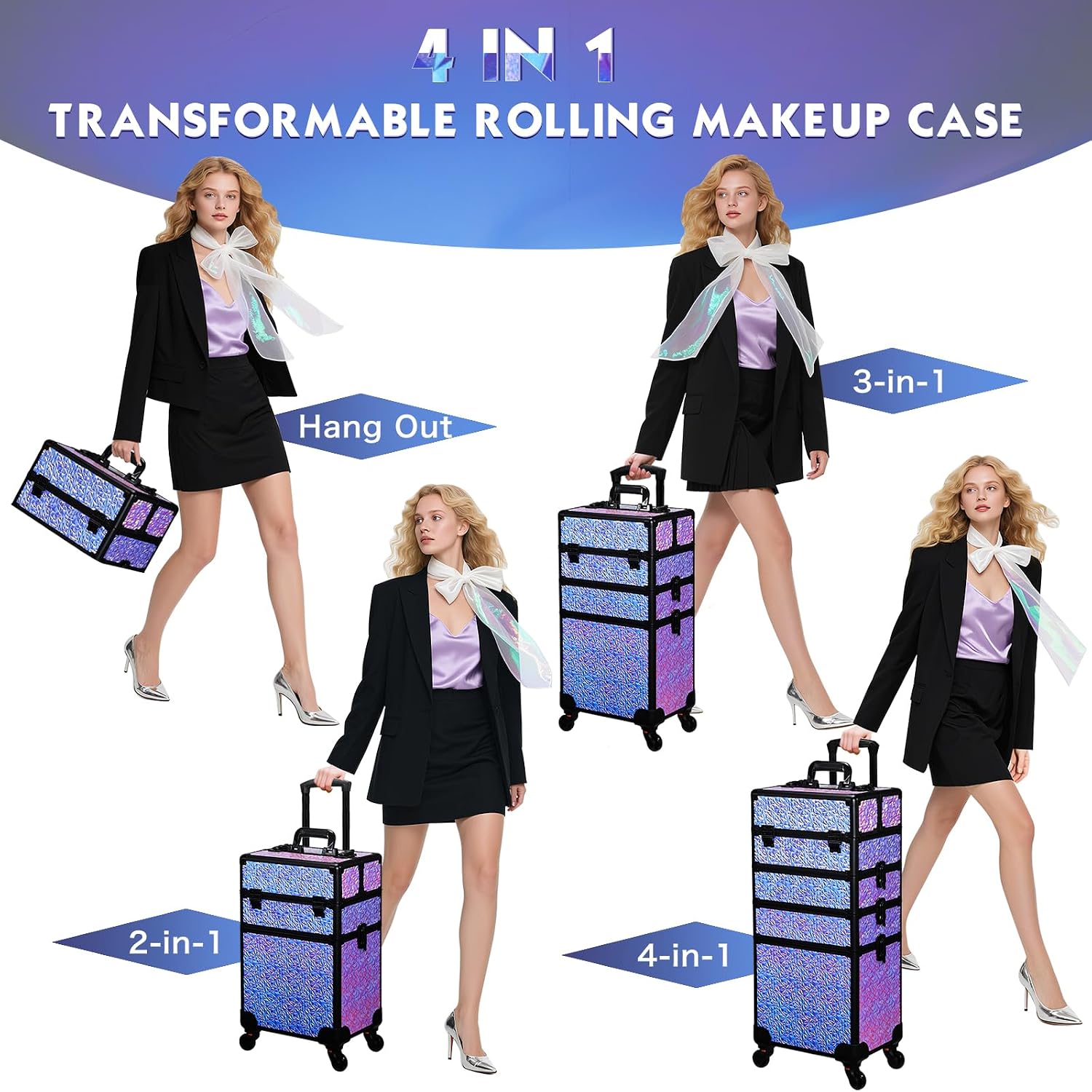 Rollende make-up koffer, grote - Makeup recensie en prijs