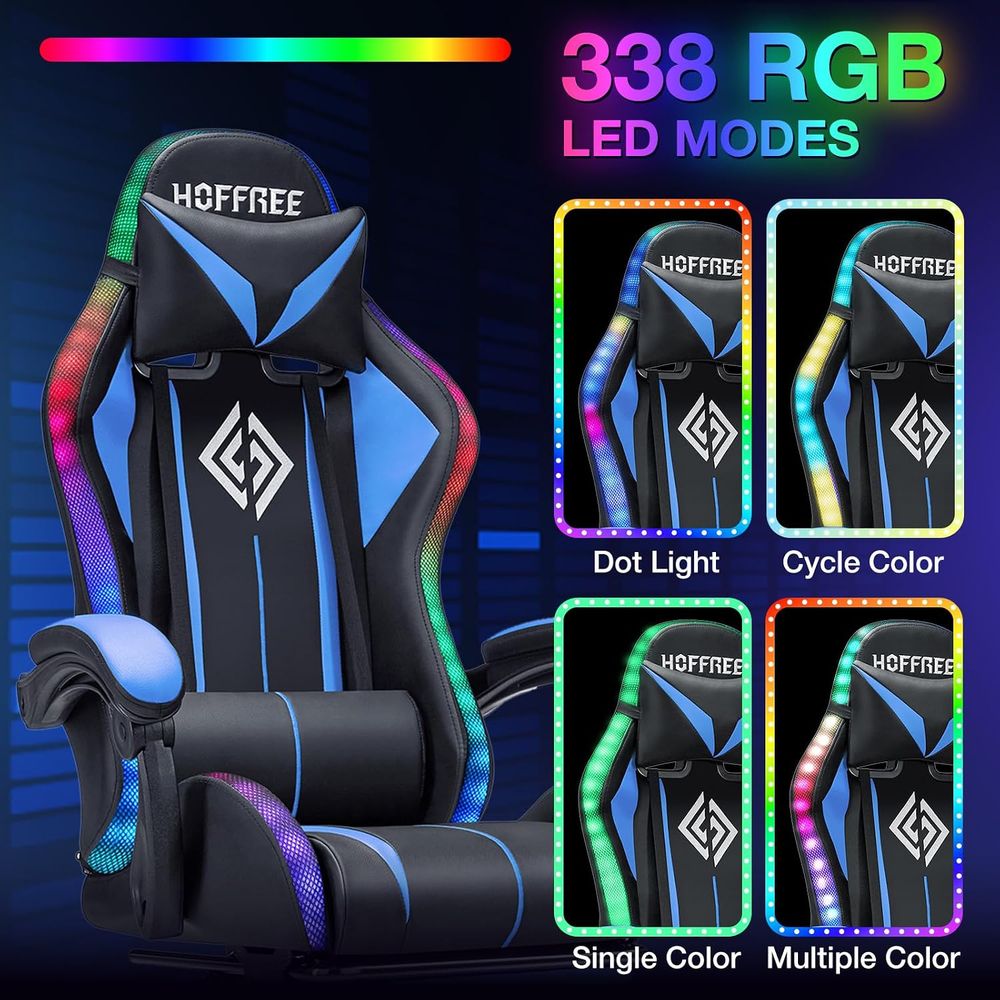 LED-gamingstoel met massage RG - Massage recensie en prijs
